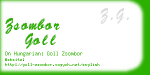 zsombor goll business card